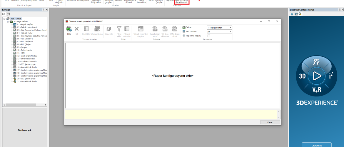 SOLIDWORKS Tasarım Kuralı Denetlemesi