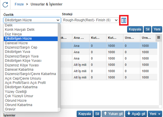 CAMWorks Teknoloji Veri Tabanı